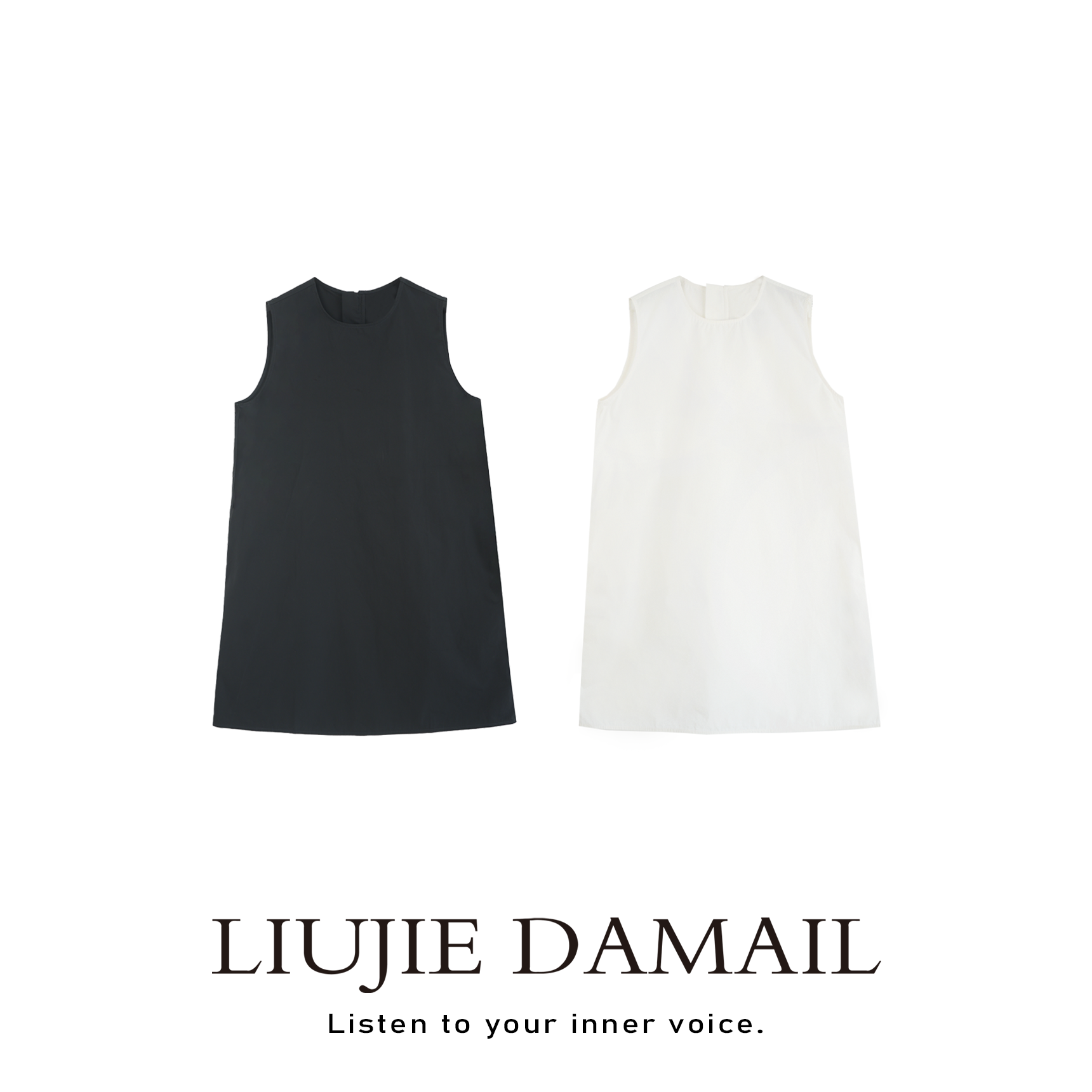 P+连衣裙/liujie/透气清爽小众夏季简约舒适连衣裙