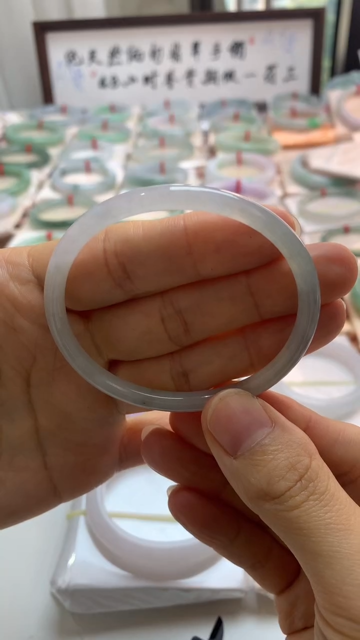 未镶嵌手镯翡翠56贵妃圆