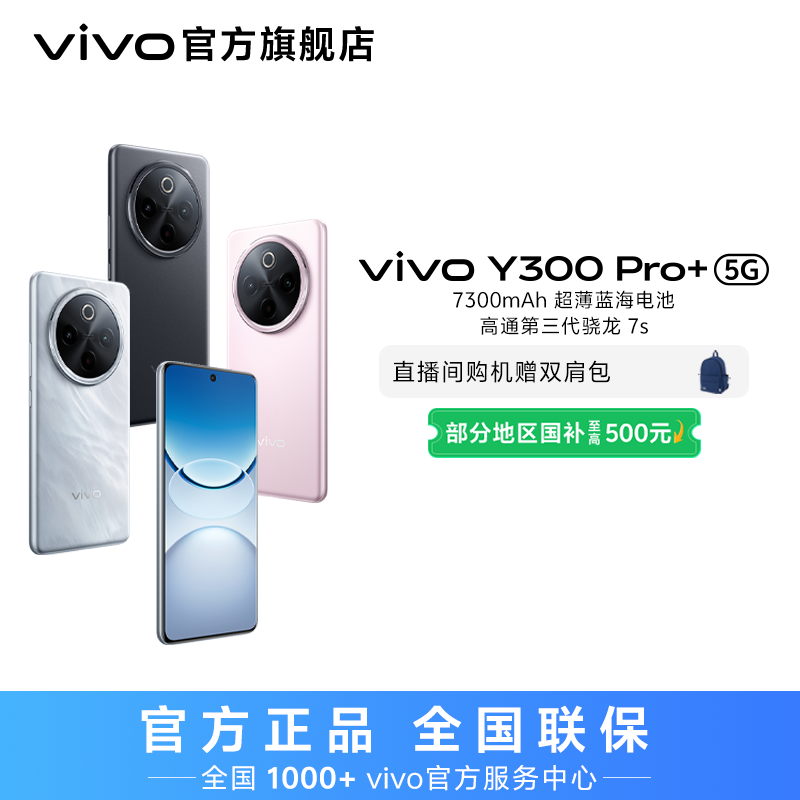 【国家补贴】vivo Y300 Pro+ 智能手机 12GB运存
