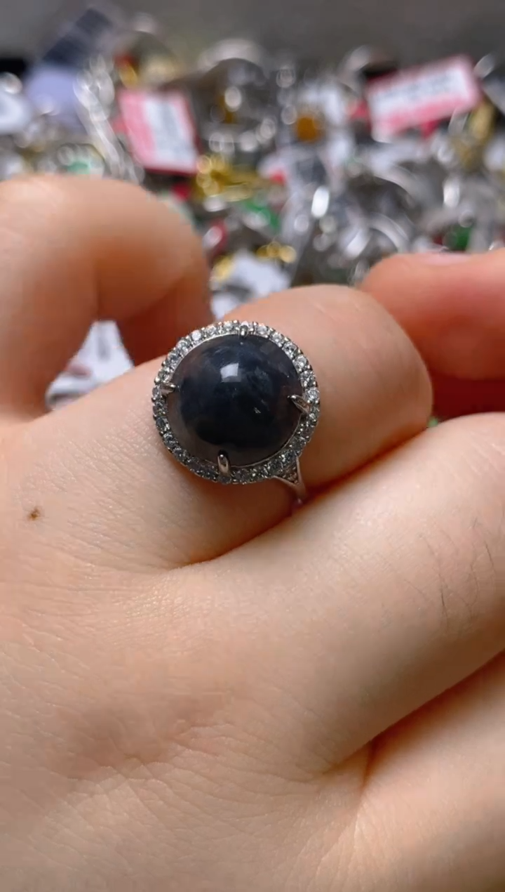 未镶嵌戒指翡翠百内无证书