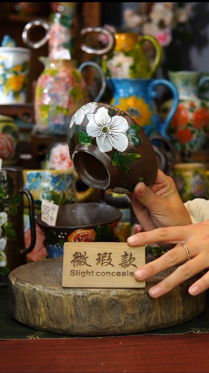 陶瓷215景德镇手工手绘釉下彩