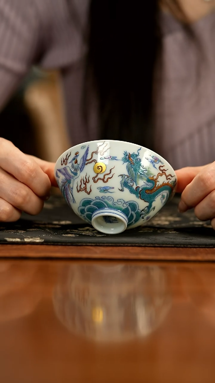 【闪购商品】瓷片 龙凤           冉月观隠