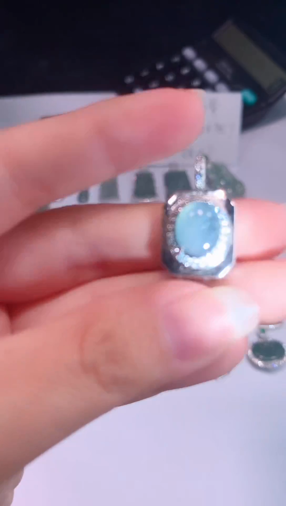 颈饰未镶嵌翡翠0芹0翡翠珠宝704