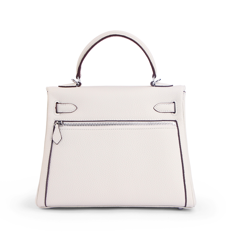 新款【软凯双拉链白色中大号】女款包包时尚手提百搭斜跨单肩包