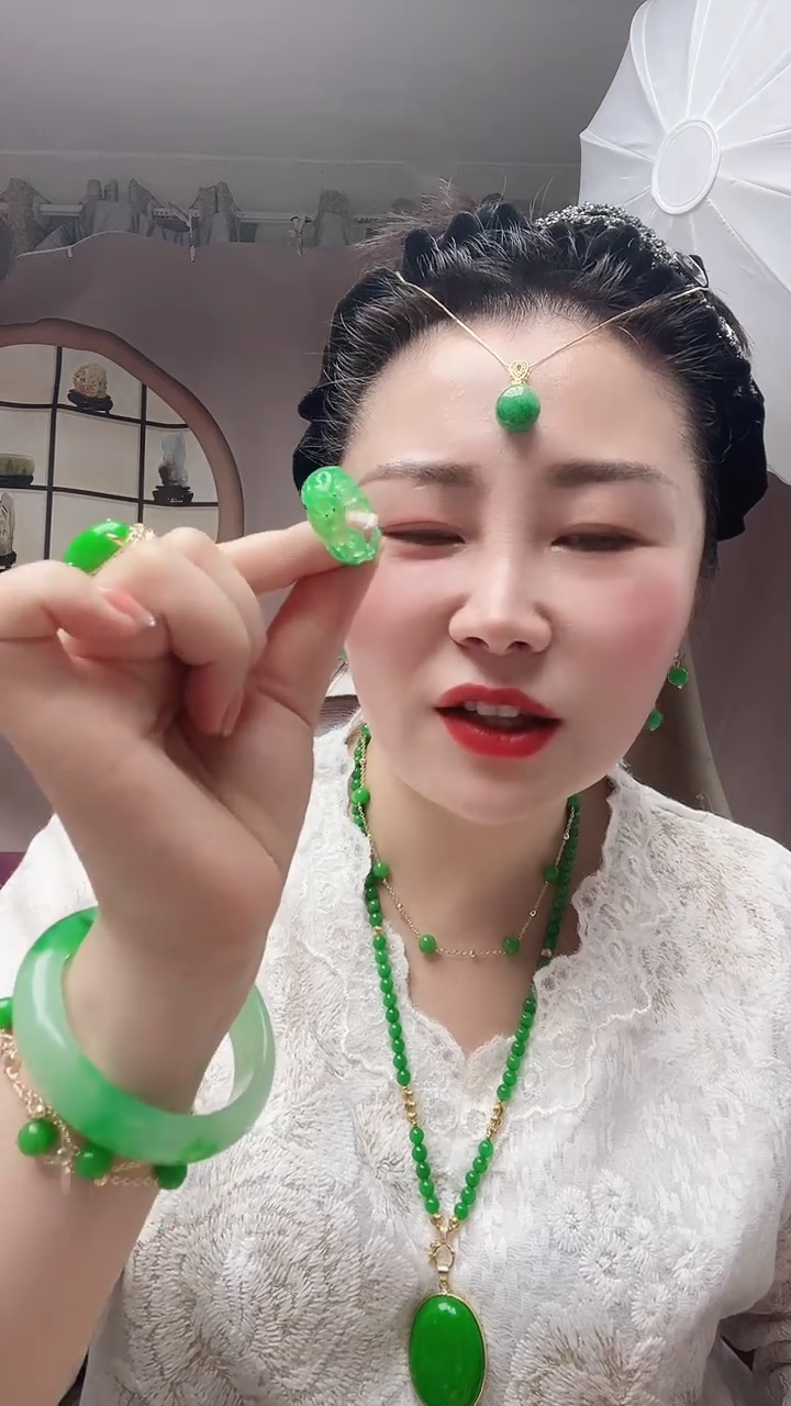 【闪购商品】翡翠戒指未镶嵌花戒圈