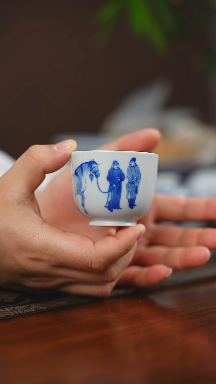 其他瓷英*天心雅器人马单杯#230