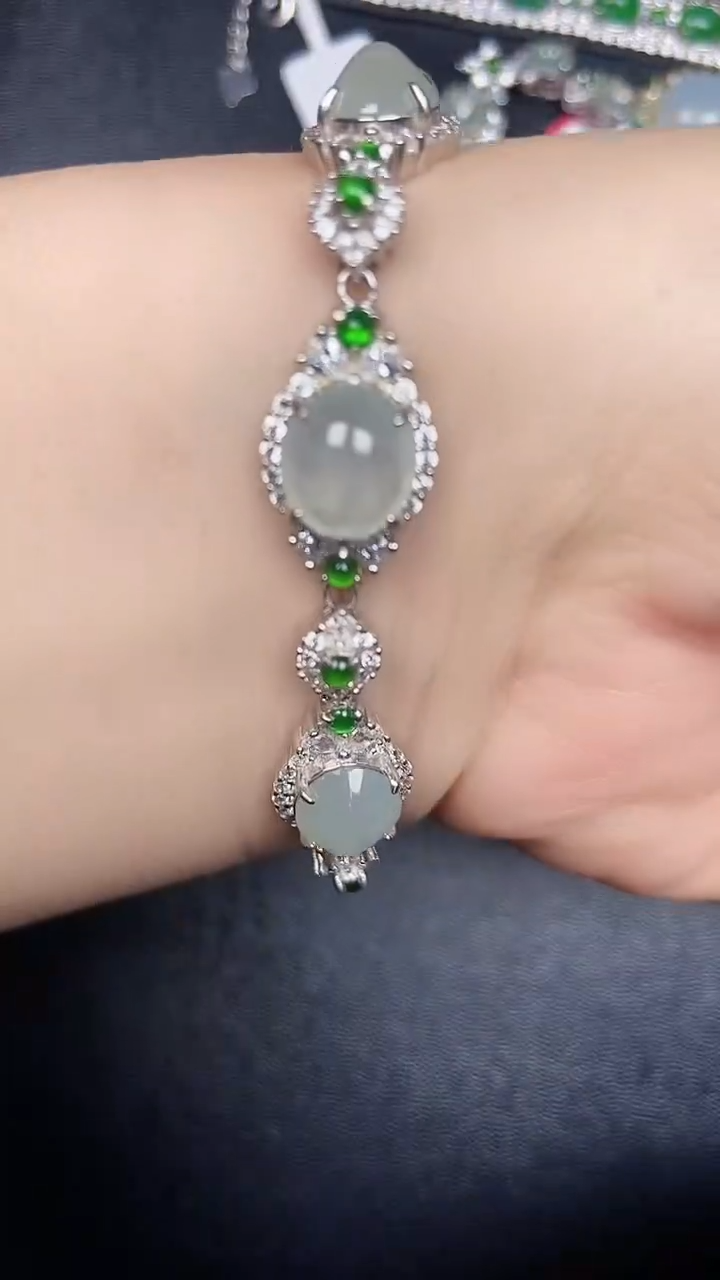 银S925镶嵌戒指翡翠2640