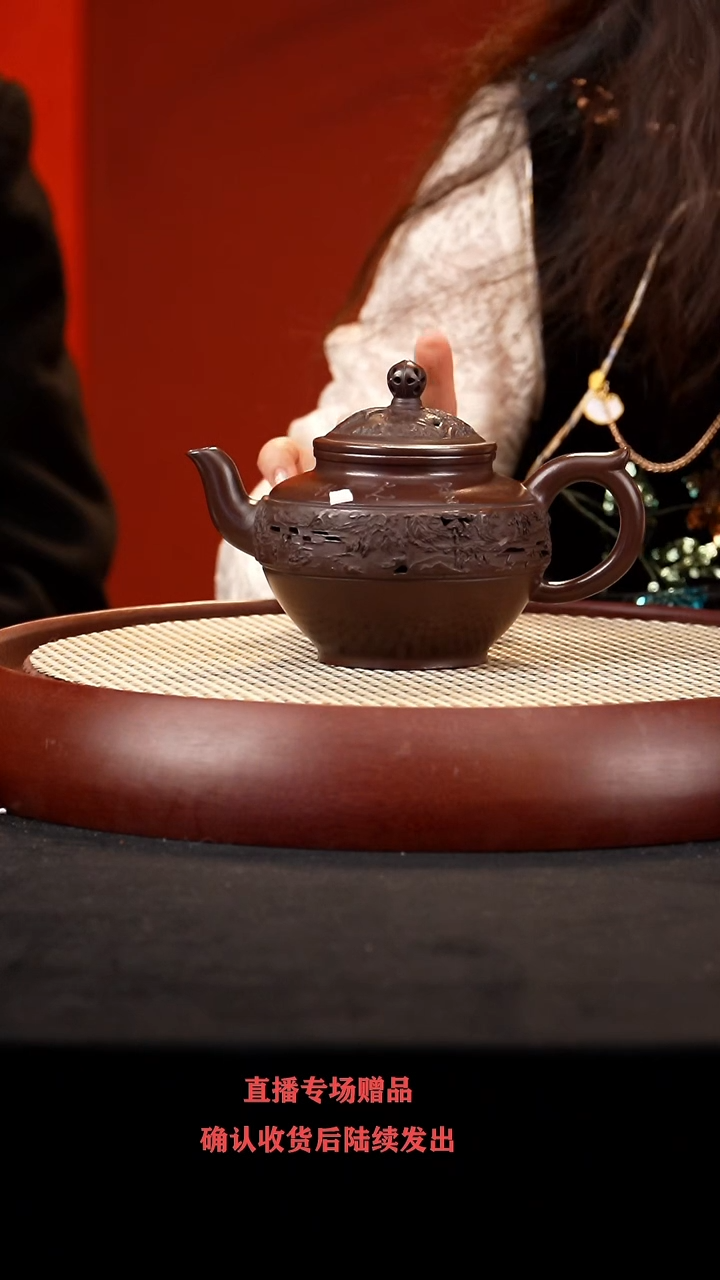 【闪购商品】紫砂茶壶XZQ宫灯 高黑料450cc