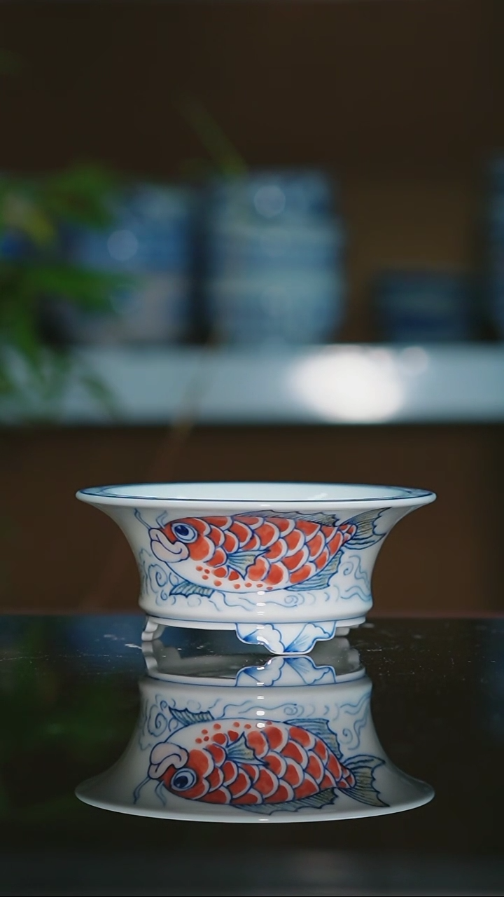 【闪购商品】手绘陶瓷内口9.7高4.7深