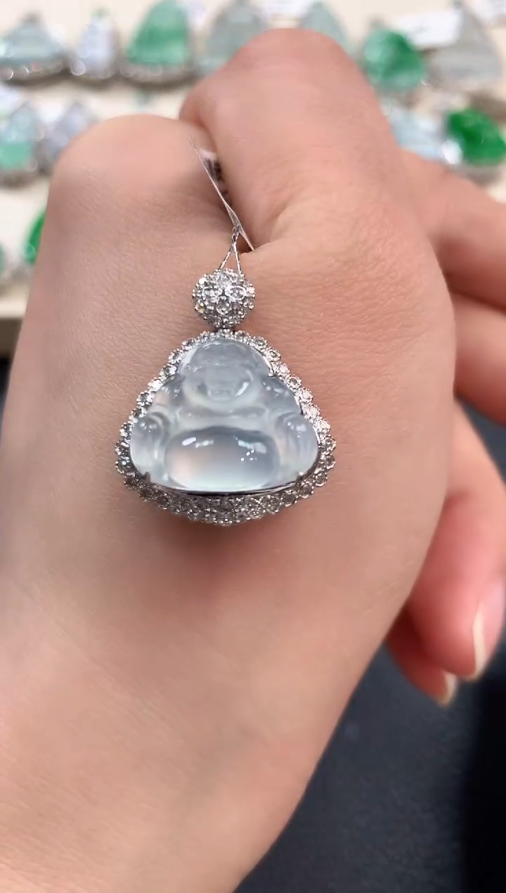 【闪购商品】翡翠吊坠(不含链)18K金镶嵌n30 多样性一件发货