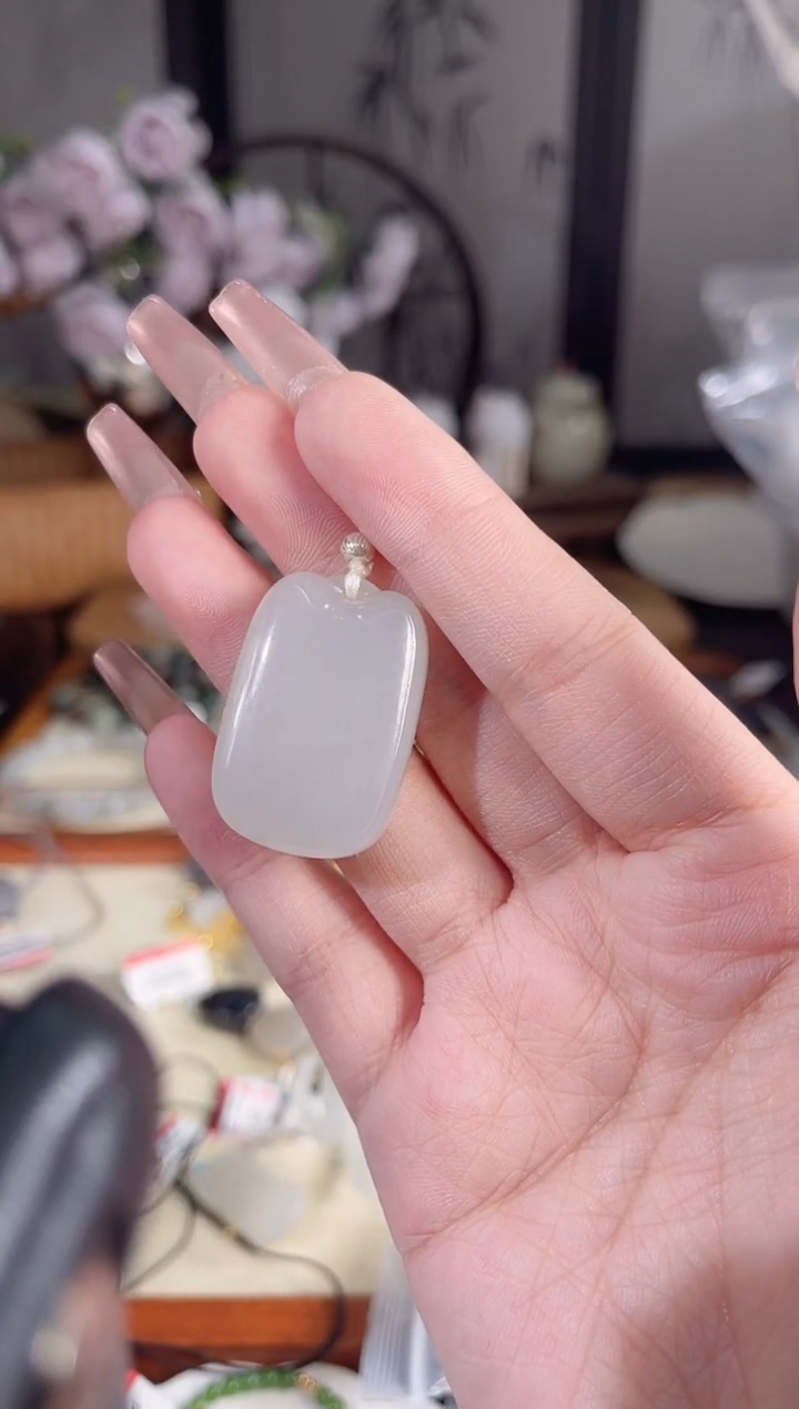 和田玉银S925镶嵌吊坠(赠链)多样性发货其一孤品默认微瑕