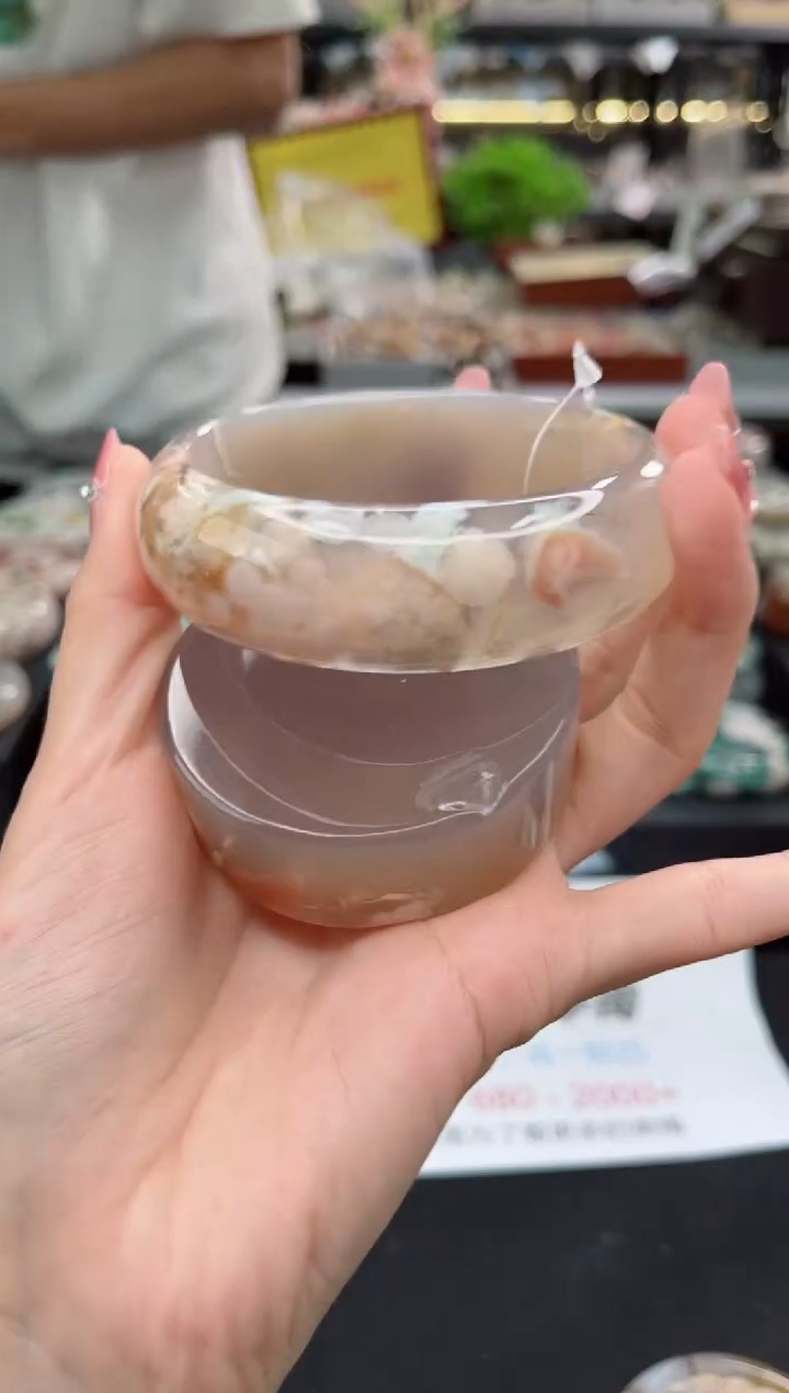 【闪购商品】石英质玉手镯未镶嵌63圈口（赠品镯心）3918239