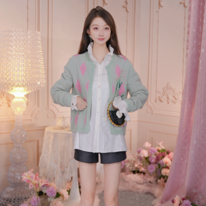 朝峰套头长袖针织衫上衣绵羊毛毛衣CFE5D338-3057C