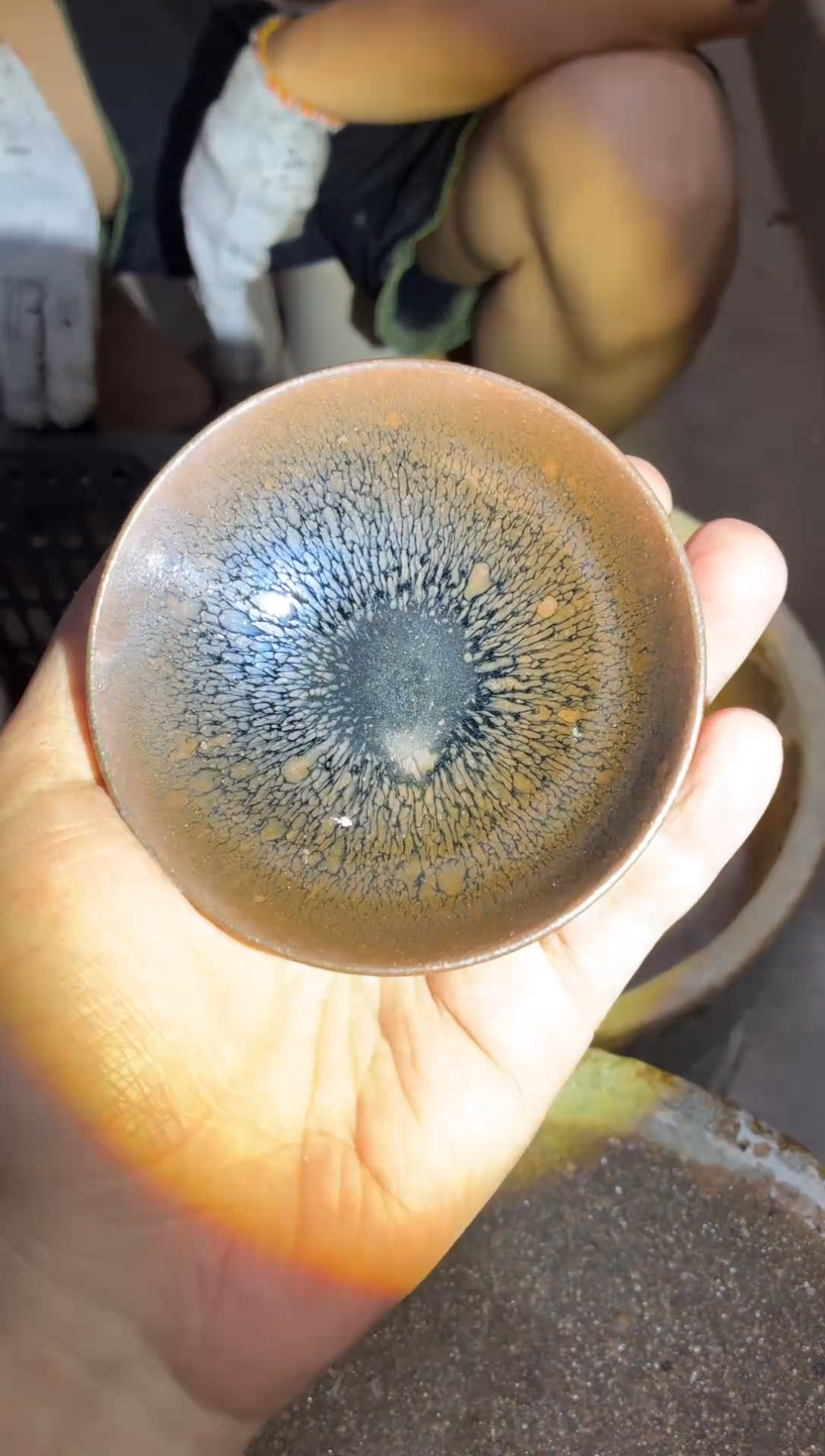茶盏真柴烧建盏换点柴火