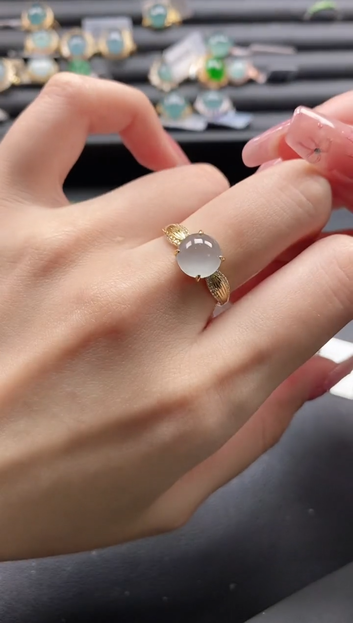 【闪购商品】翡翠戒指银S925镶嵌1111-