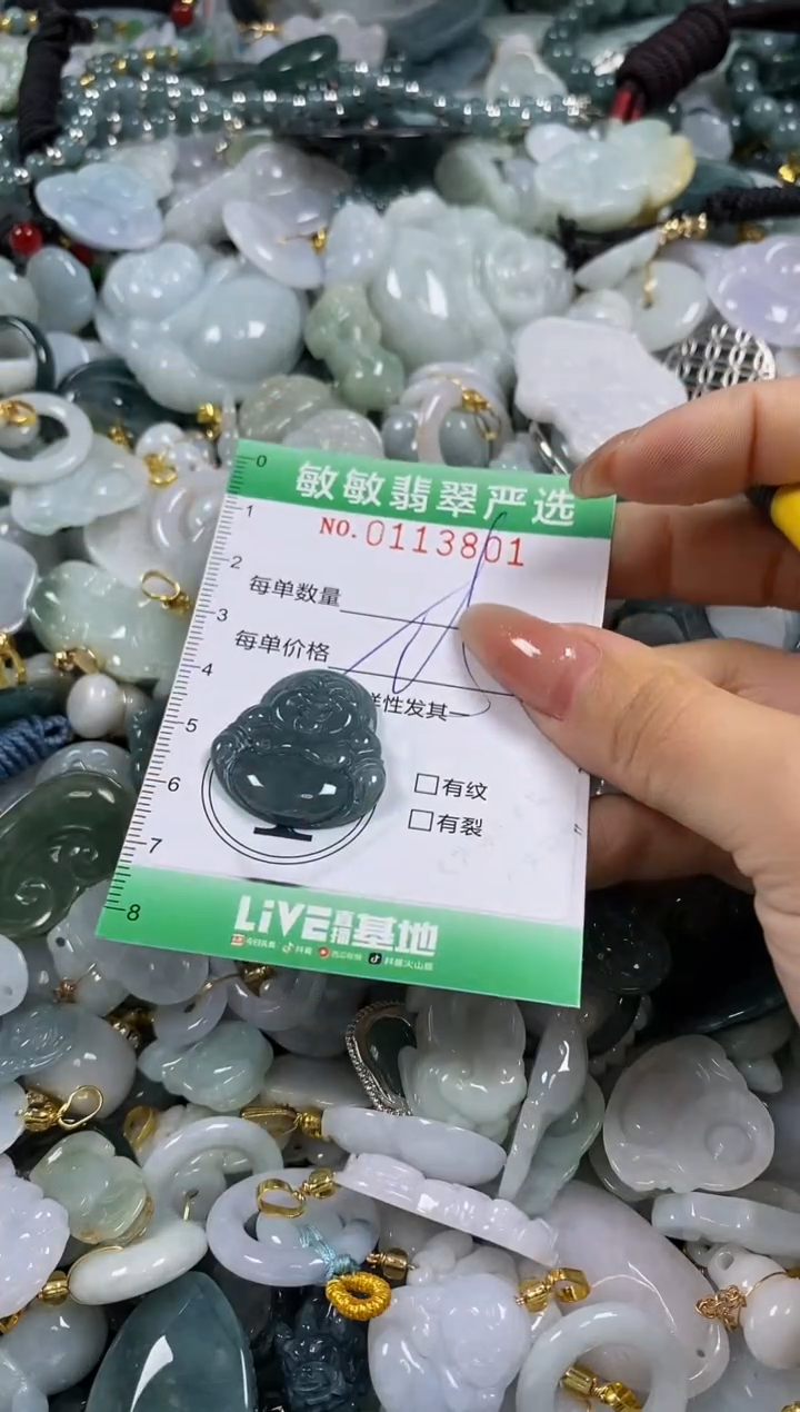 【闪购商品】翡翠颈饰未镶嵌闪购0113801多样性发其一