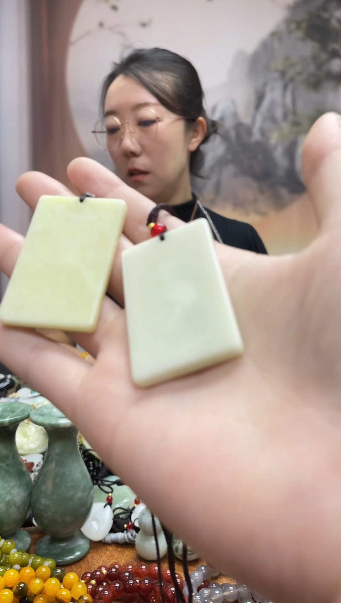 未镶嵌岫玉吊坠多样性发货拍一发一