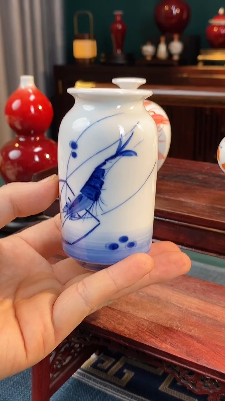 【闪购商品】摆件纯手工手绘高白泥瓷