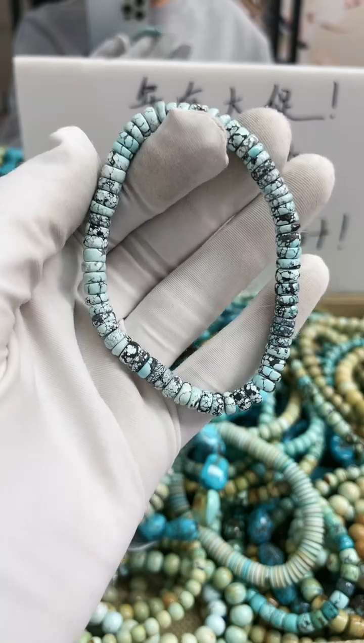 【闪购商品】绿松石珠宝奇石未镶嵌5mm+