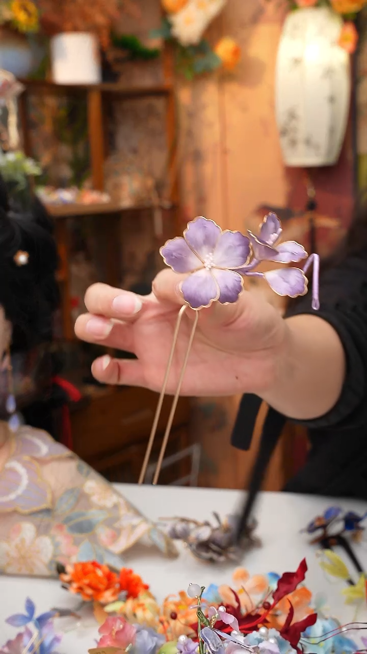 铜锆石锦簪阁绒花孤孤专场