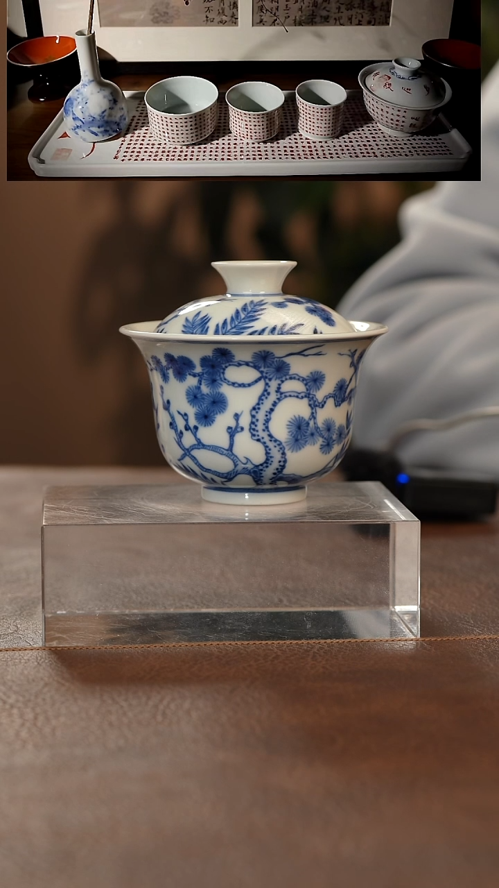 【闪购商品】瓷片青花瓷茶具斌芬陶瓷