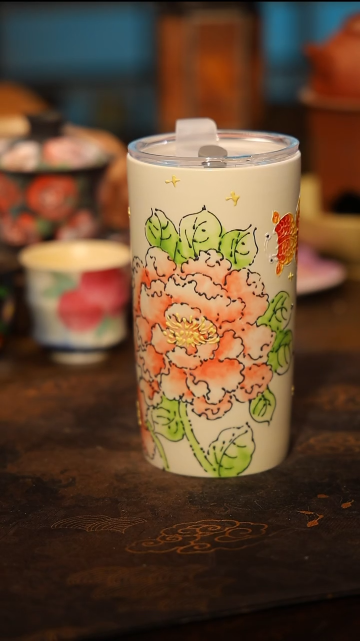 陶瓷景德镇高温釉下彩手工手绘款式