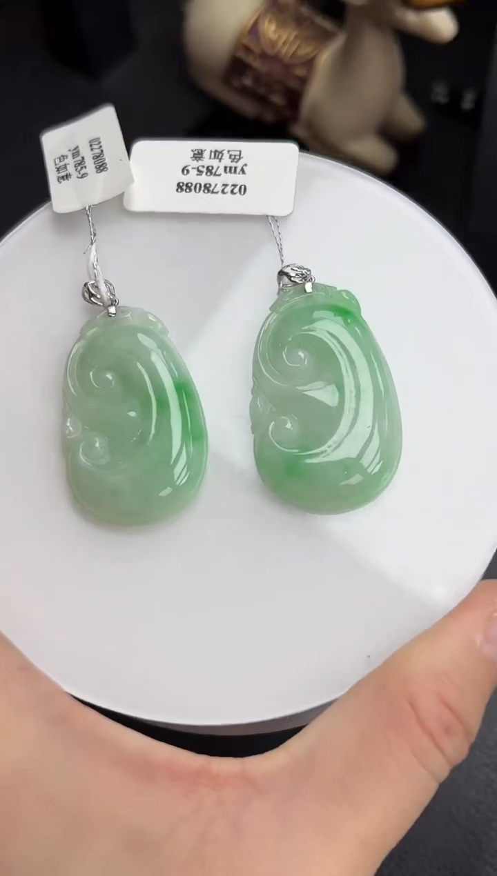 【闪购商品】翡翠颈饰18K金镶嵌YM785-9 如意多样性发一