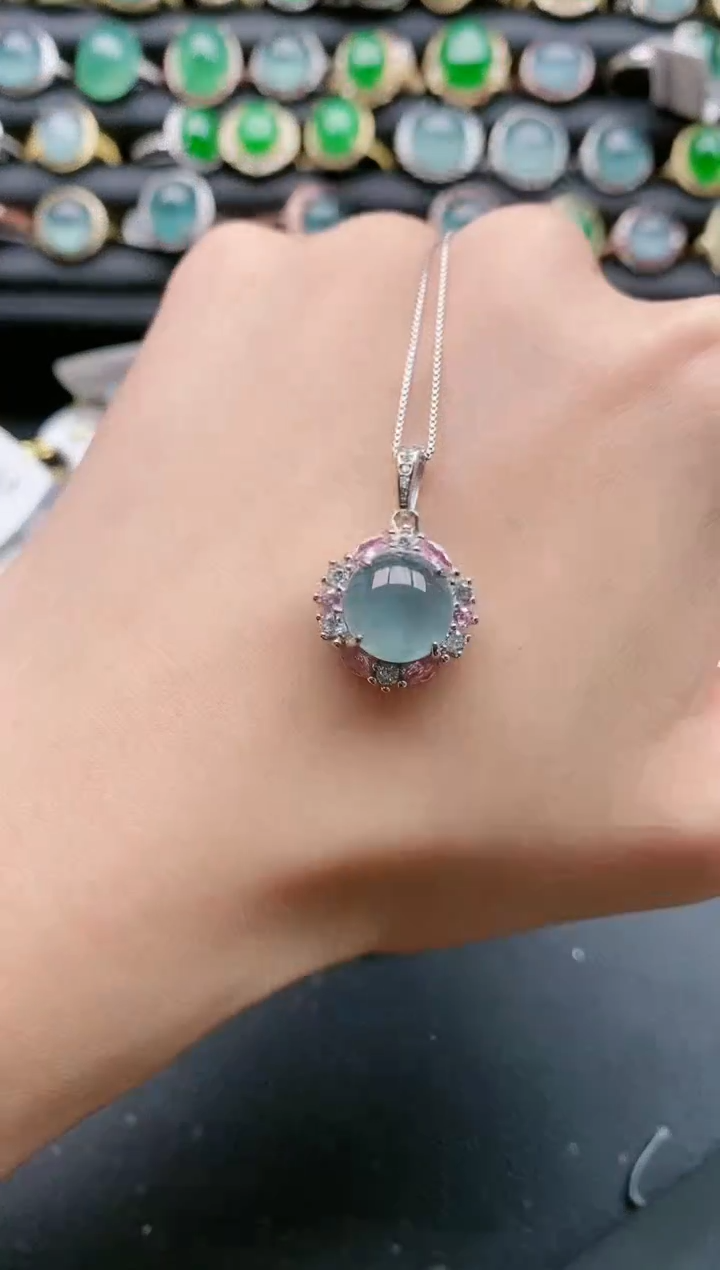 【闪购商品】翡翠戒指银S925镶嵌111111