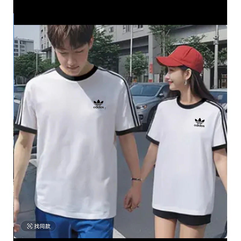 【奥莱商场撤柜】男女情侣款纯棉短袖t恤大码休闲宽松上衣