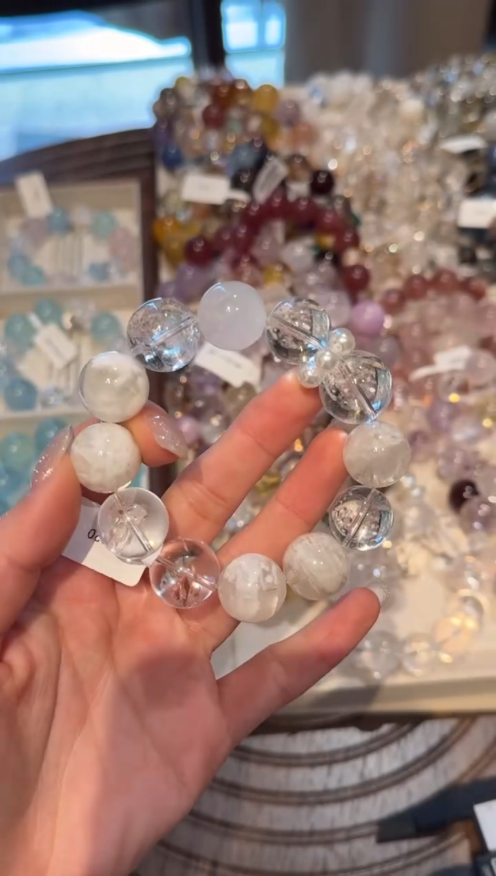 未镶嵌手串水晶）拍4单发一串 拍1单发单珠 默认微瑕 多样性发货