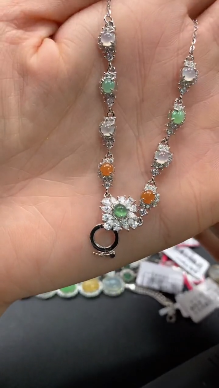 【闪购商品】翡翠戒指银S925镶嵌11111--1