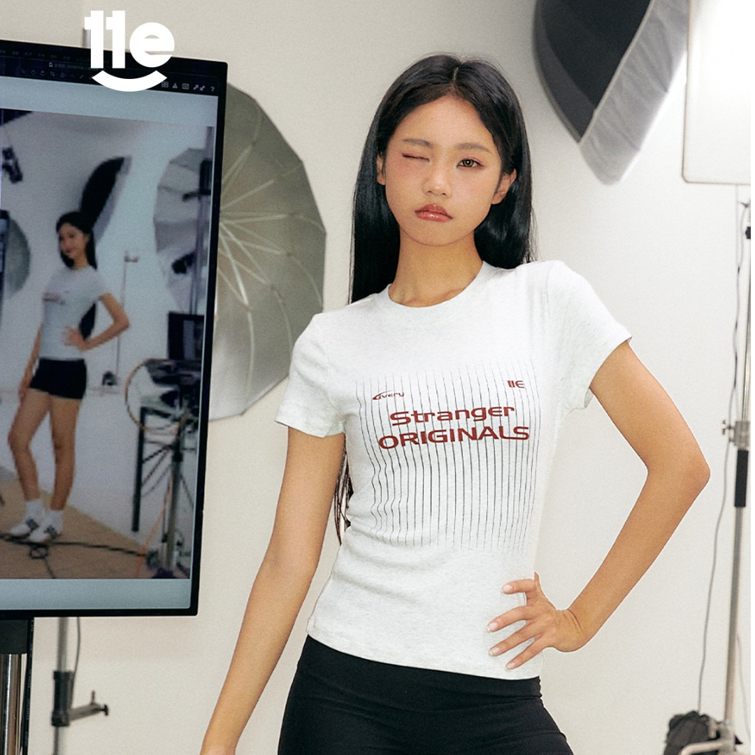 【渠道专属】11E 冰感棉感高弹选手T球服设计显瘦修身正肩百搭T恤