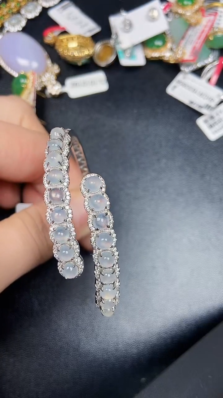 银S925镶嵌戒指翡翠1150