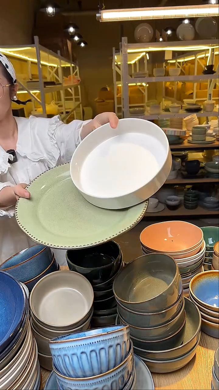 瓷293外贸尾货窑变釉下彩默认微瑕