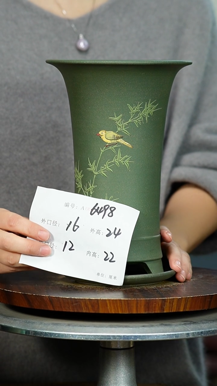 紫砂花盆6498+Z紫砂花盆紫砂&