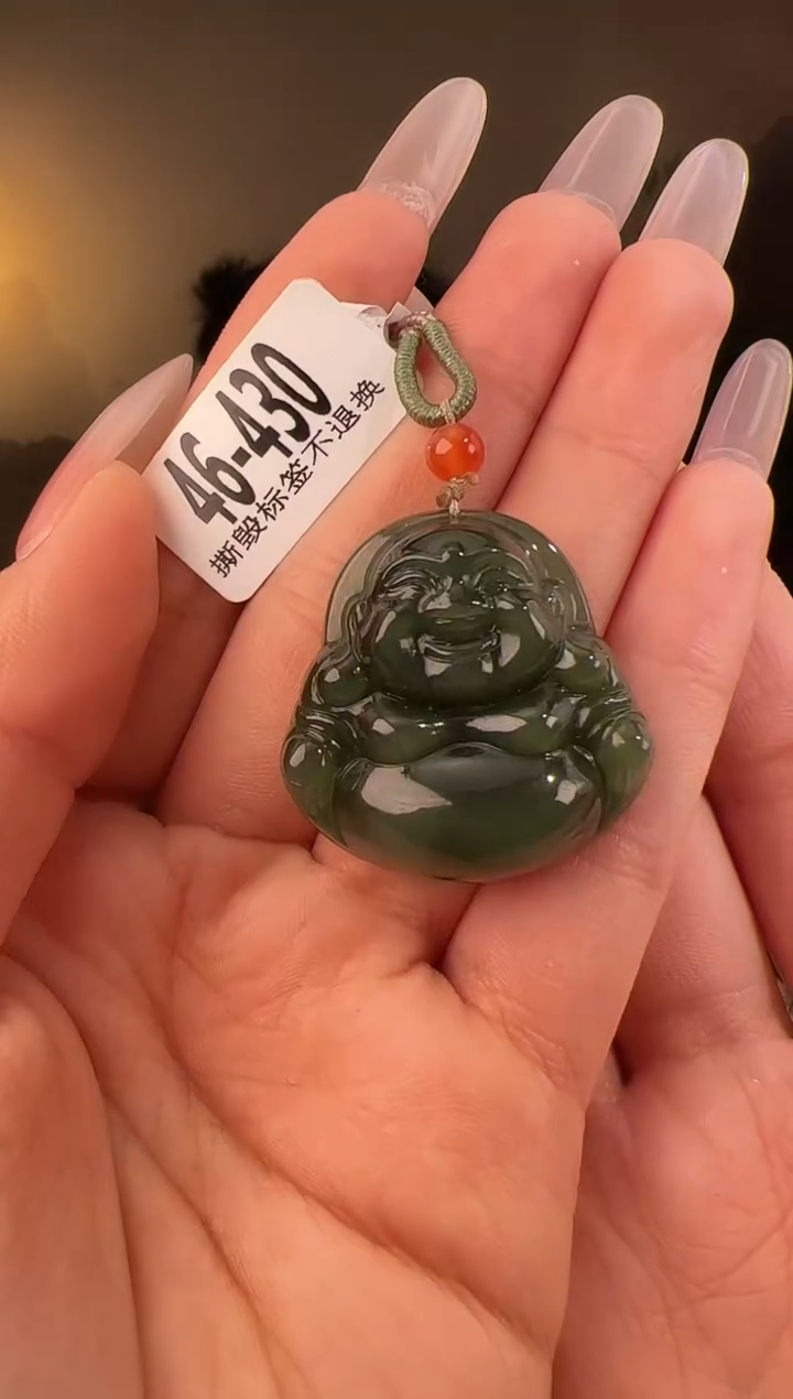 【闪购商品】和田玉颈饰未镶嵌佛公带包容430