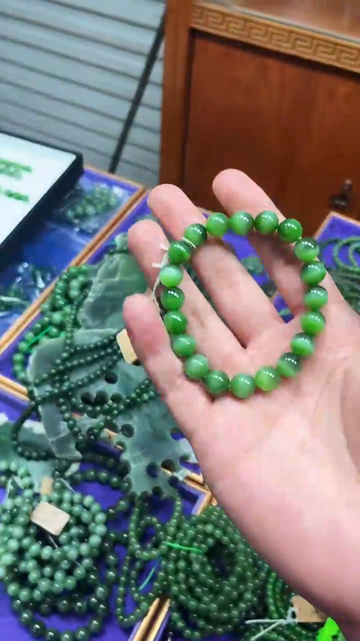【闪购商品】和田玉手串未镶嵌高货猫眼手串