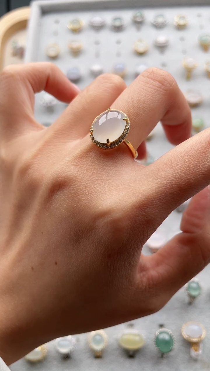 【闪购商品】翡翠戒指银S925镶嵌1111