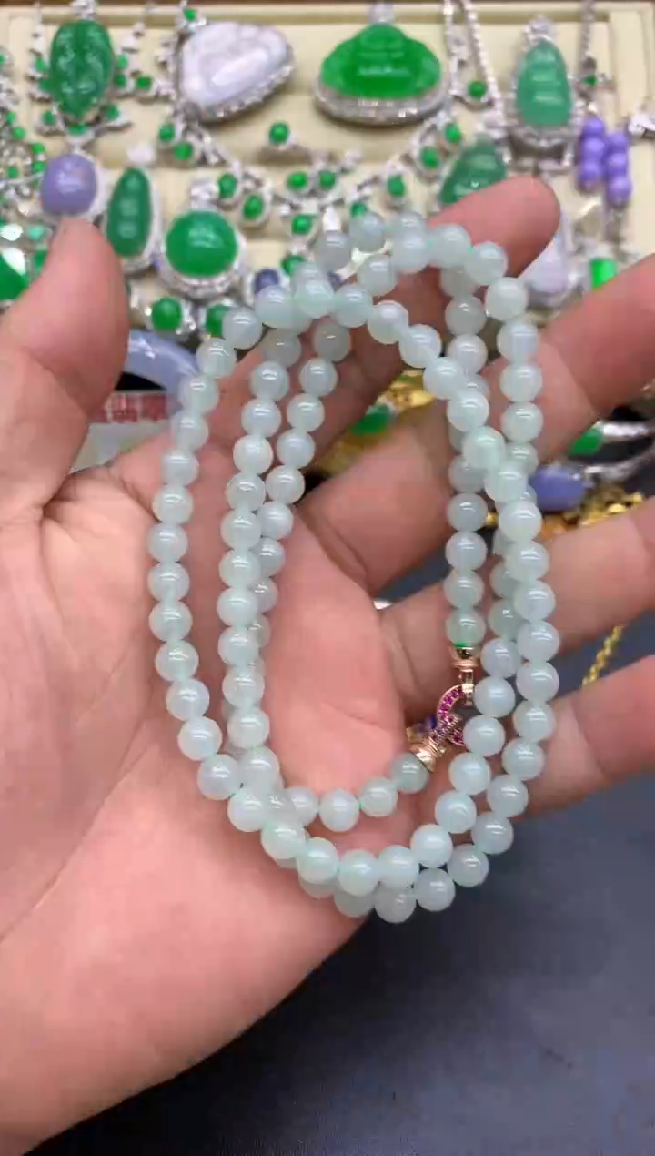 颈饰未镶嵌翡翠245-中国好珍宝