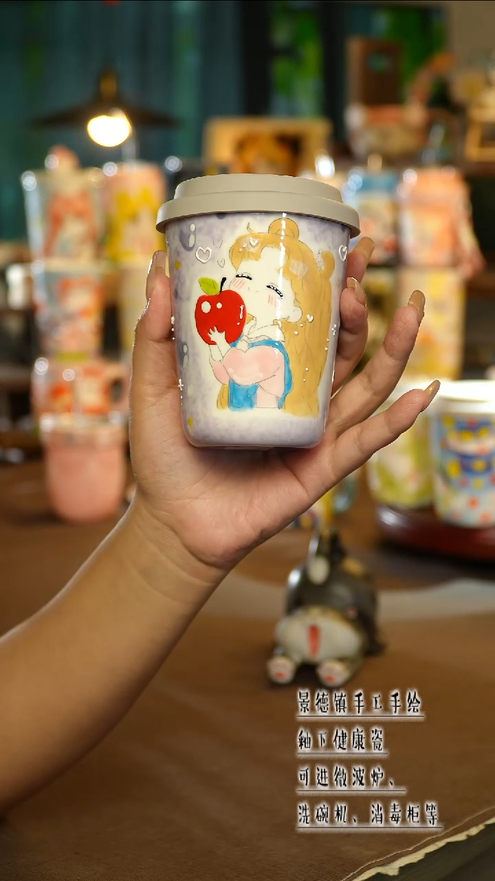 景德镇陶瓷手工手绘&A396