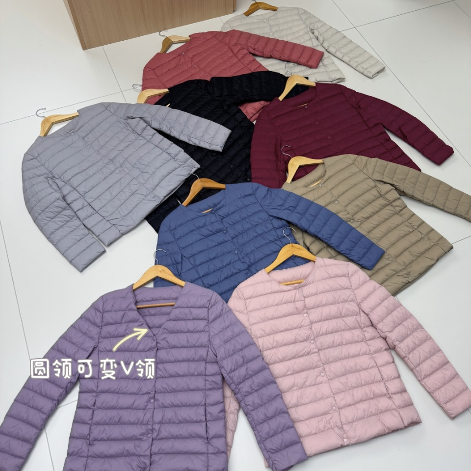 2025韩版新款秋冬轻薄羽绒服女短款新国标90白鸭绒排骨内胆外套潮