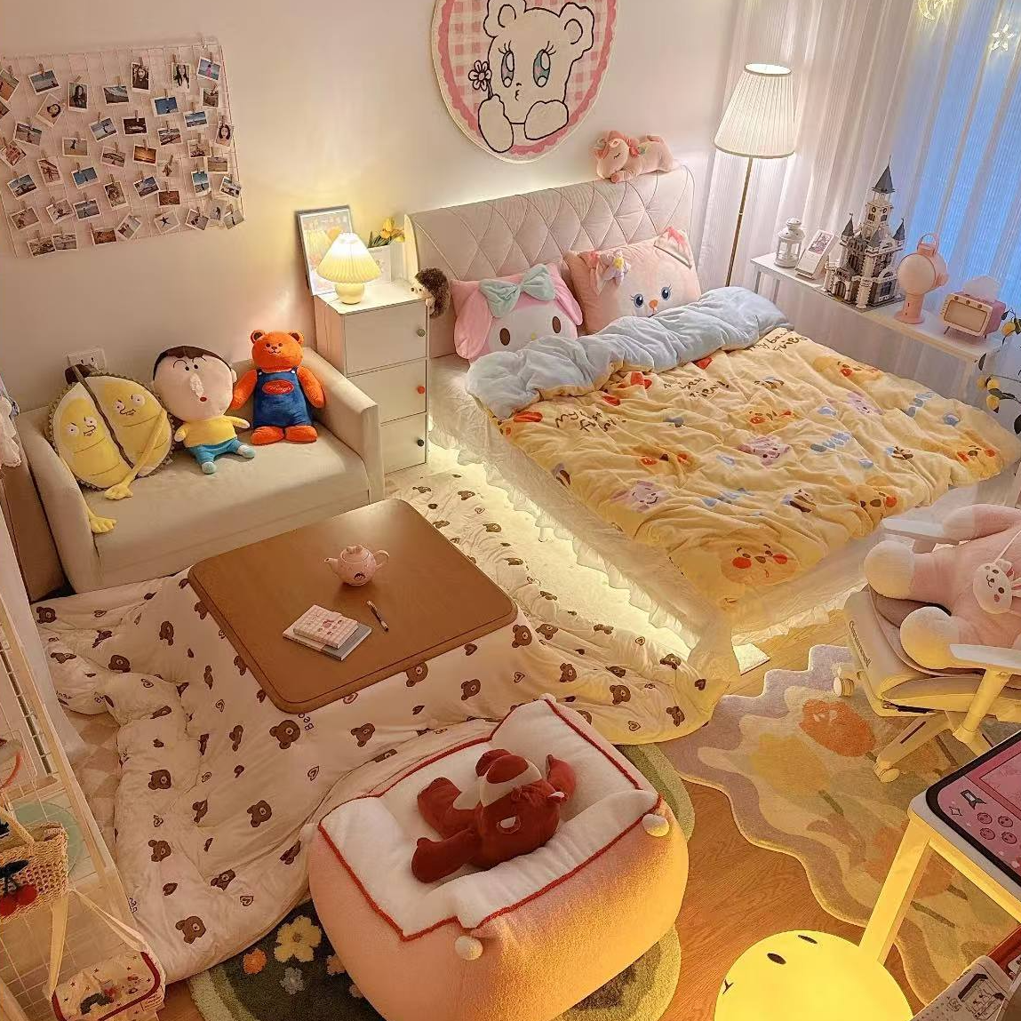 【好巴适】特!清！看实物下单，牛奶绒羊羔绒刺绣贴布绣加厚四件套！