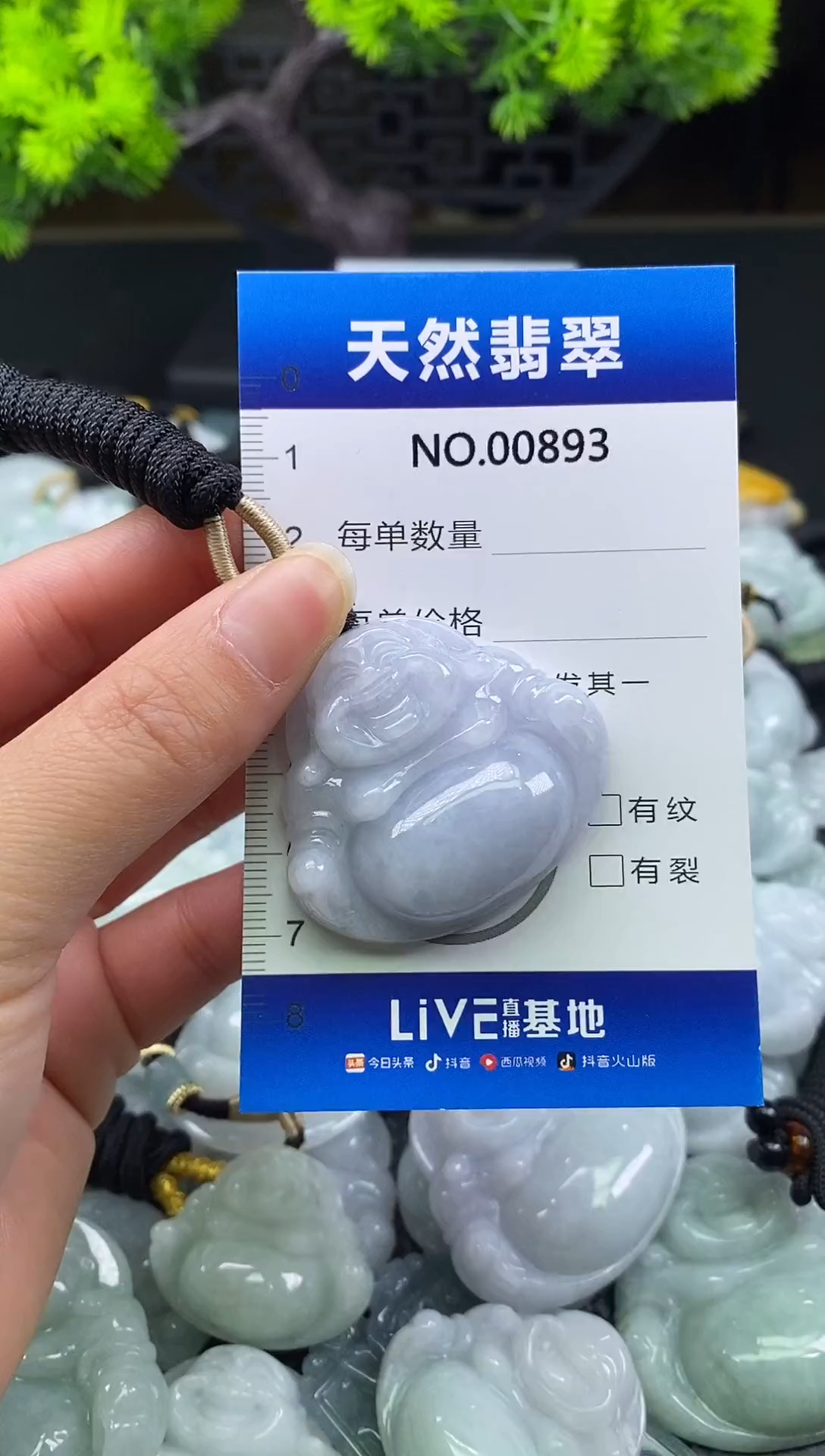 颈饰未镶嵌翡翠天然缅甸翡翠893