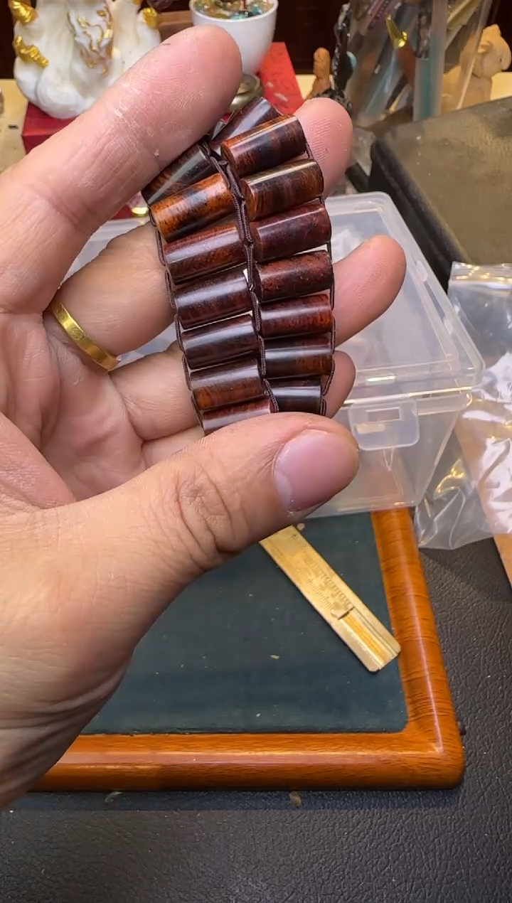 【闪购商品】黄花梨/降香黄檀手串/手链坦克珠单圈15mm