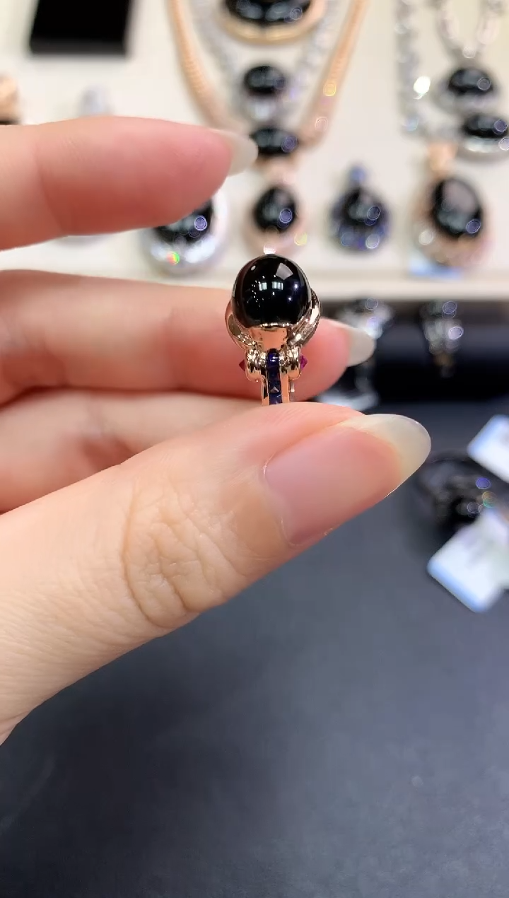 【闪购商品】翡翠戒指18K金镶嵌C43   