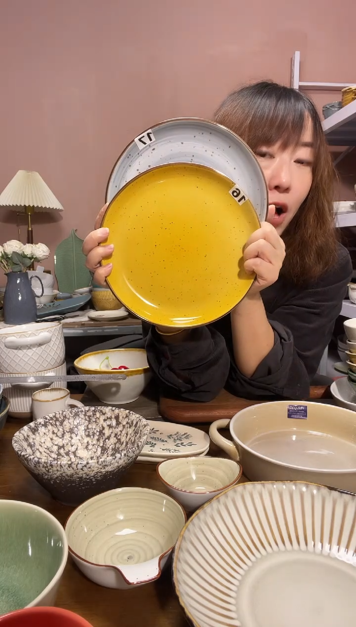 瓷微瑕（2个装）小盘子套装