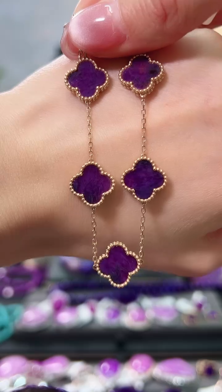 【闪购商品】苏纪石（舒俱来）手链18K金镶嵌1