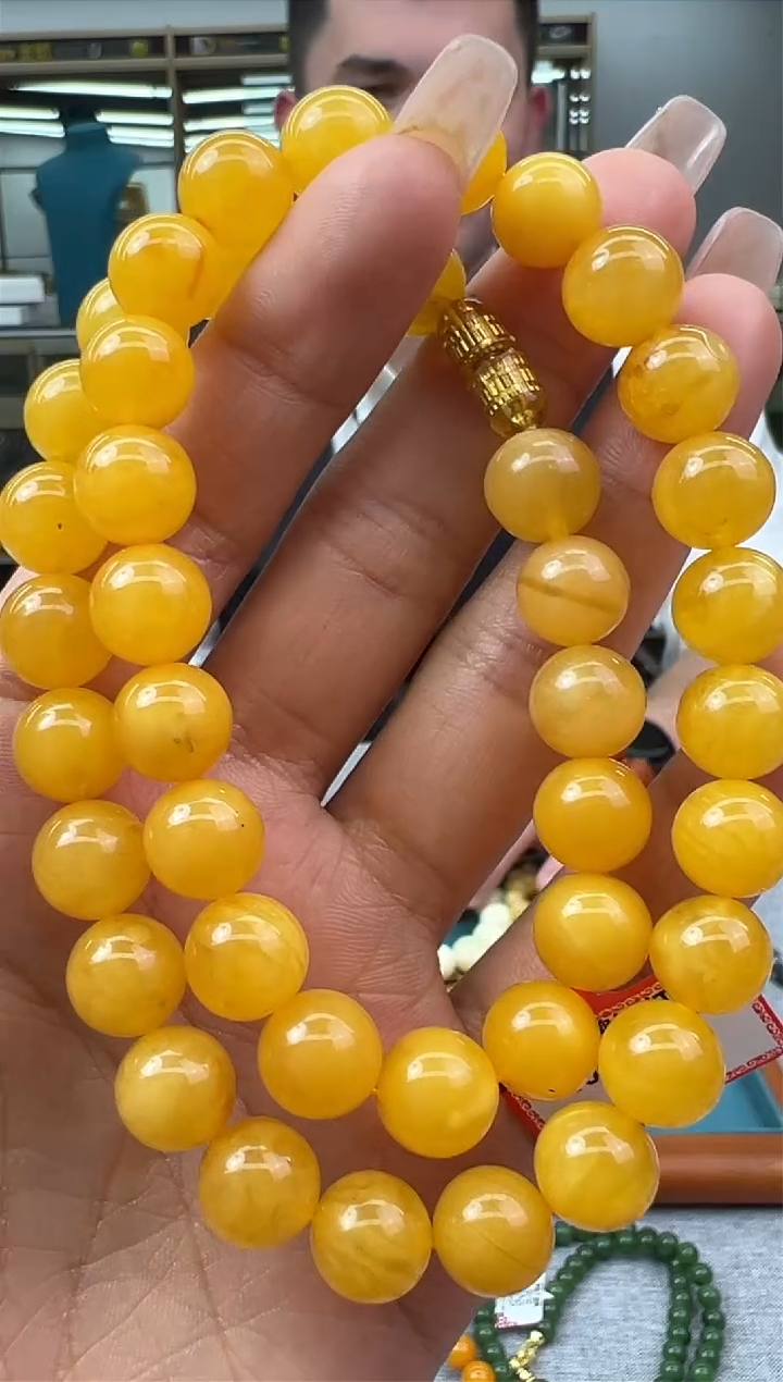 【闪购商品】琥珀颈饰未镶嵌31秒拍号