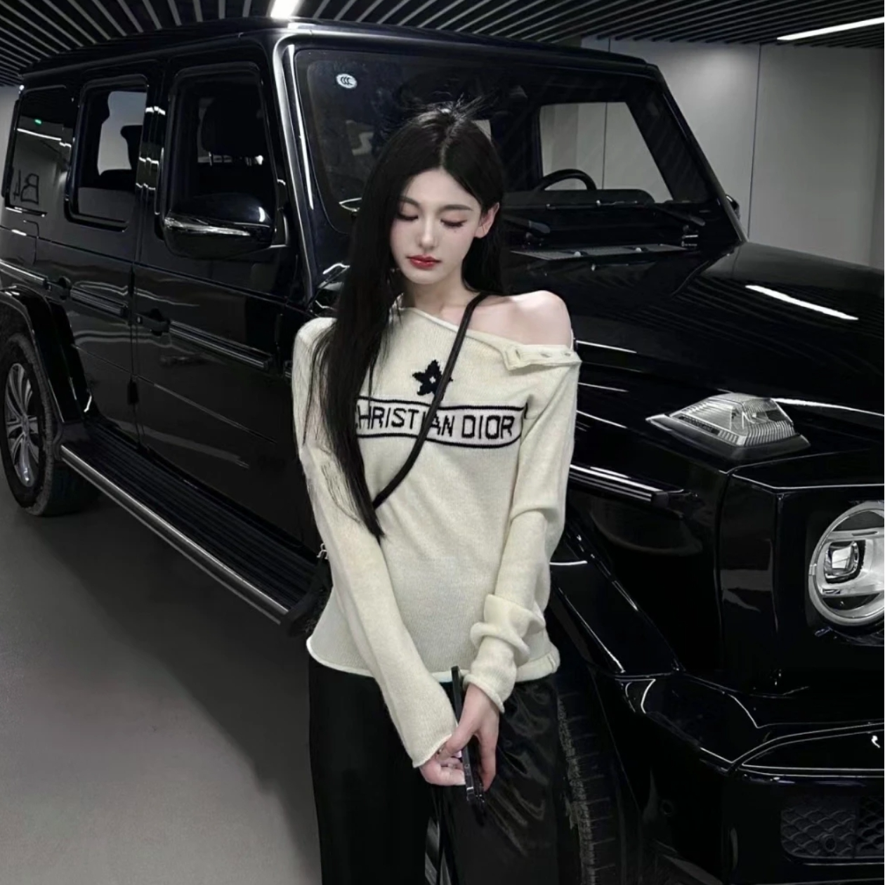 未使用 DIOR/迪奥 Dior 迪奥幸运星羊绒毛衣 米色38