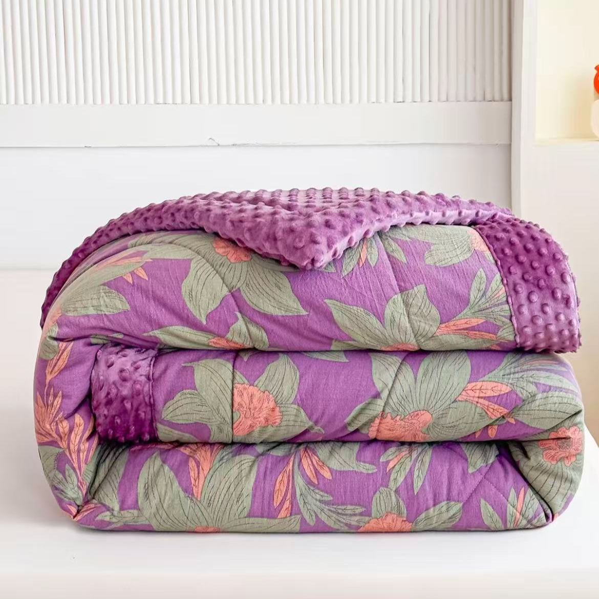 2025新款秋冬豆豆被子--柏林花事